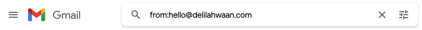 Gmail search bar