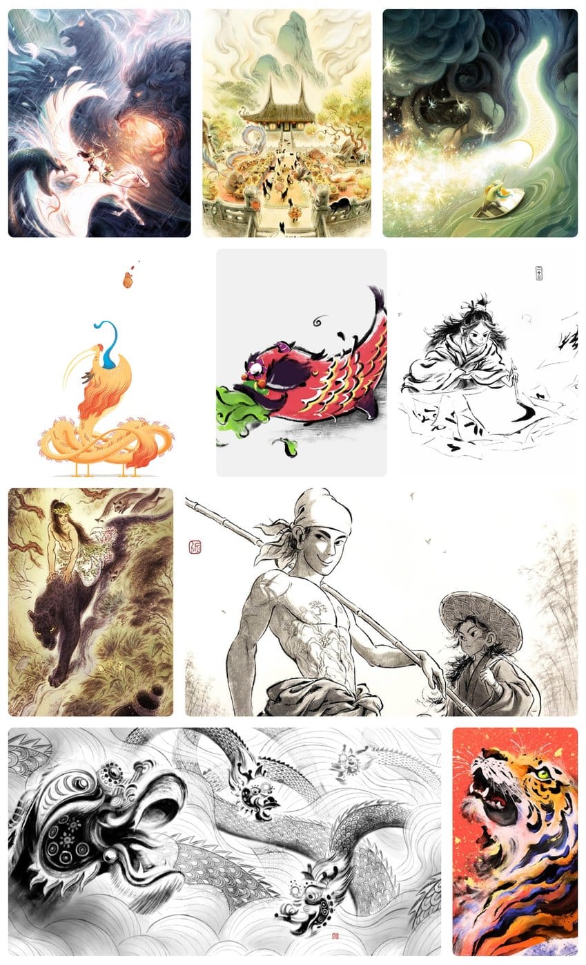 Screenshot of Rosemary Fung's portfolio from her website: https://www.witbik.com/